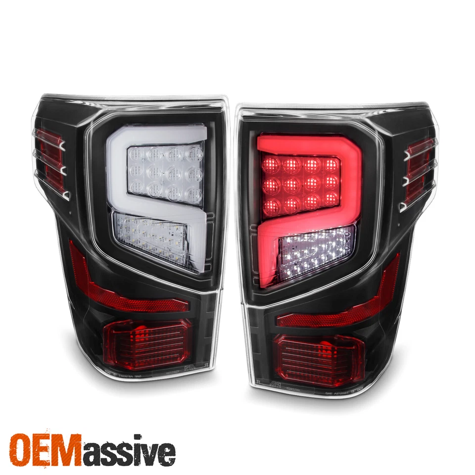 Luces traseras LED para Nissan Titan 2016-2021 lámparas de freno conjuntos de carcasa negros Foto 3 de 4