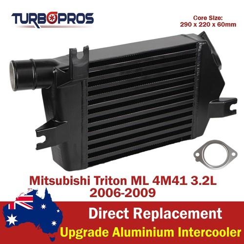 Upgrade Aluminium Intercooler+Gasket For Mitsubishi Triton ML 4M41 3.2L 2006-09 - Bild 1 von 13