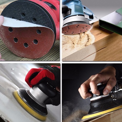 5 Inch Sanding Discs 8 Hole 40-320 Grit Hook & Loop Sandpaper for Orbital Sander - Picture 9 of 21