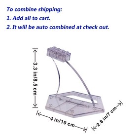 Display Stand for LEGO 75170 The Phantom II, Acrylic 3D transparent stand only.