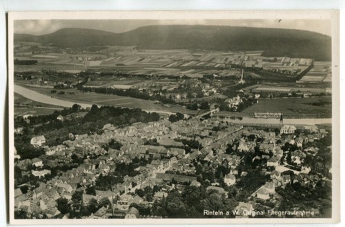 AK Rinteln,Flugzeug-Aufnahme um 1940 - Picture 1 of 2