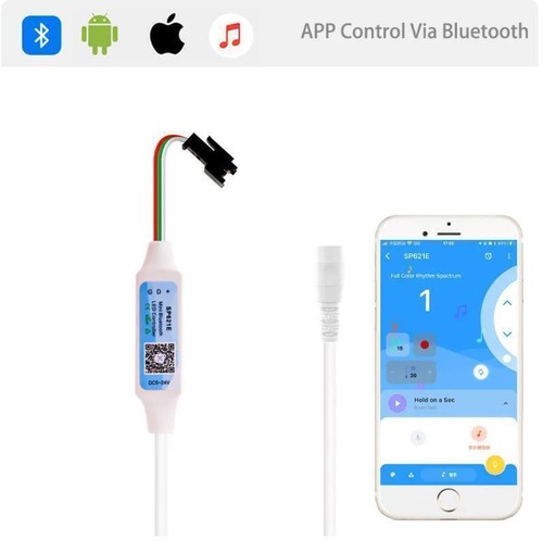 SP621E Bluetooth Pixel Controller For WS2811 WS2812B WS2813 LED Strip Controller - Picture 6 of 10