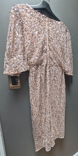 Maya Deluxe Women's Lined Sequin Dress w/ Slit - Size US 6 - NWT - Picture 10 of 20