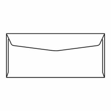 #10 Regular Business Envelopes, 4-1/8" x 9-1/2", 24#, White, Side Seams, No