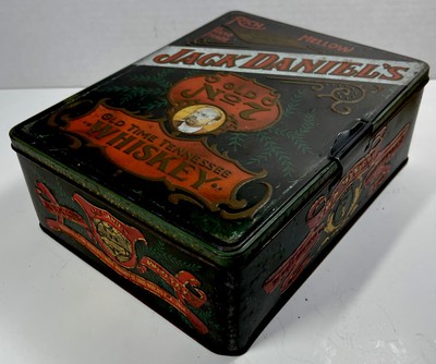 Vintage Jack Daniels Old No 7 Tennessee Whiskey Tin Box Container