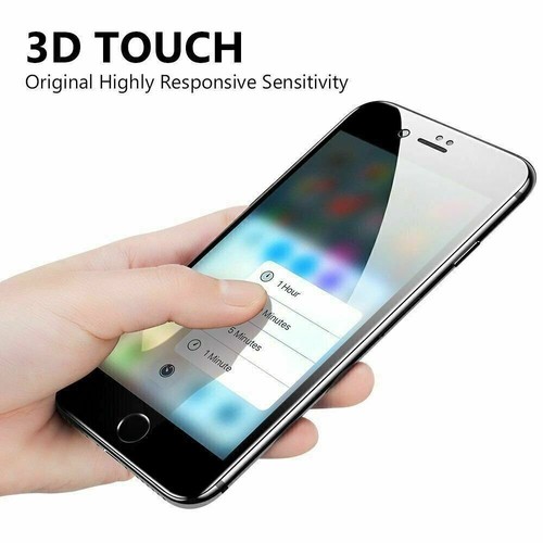 For iPhone X 7 8 Plus Xs Max XR Full Coverage Tempered Glass Screen Protector - Picture 7 of 13
