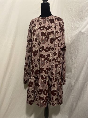 Roolee Floral Oversized Dress Size XL/XXL Fall Summer Midi Wedding Party - Picture 1 of 11