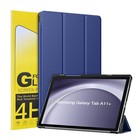 Tablet Schutzhülle für Samsung Galaxy Tab A11+ Klapp Hülle Dunkelblau 4H Folie