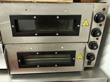 Commercial 2-Deck Countertop Deck Oven, Stainless Steel Double Chamber