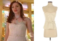 NANETTE LEPORE ASO PAIGE MATTHEWS ROSE MCGOWAN CHARMED Lace Corset Top 2 RARE