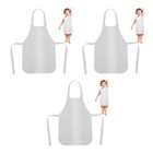  30 pcs Non-woven Painting Aprons Fabric White Aprons Kids Artist Aprons DIY