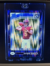2024 Panini Donruss Optic - Rated Rookie Jayden Daniels #248 Purple Shock Prizm 
