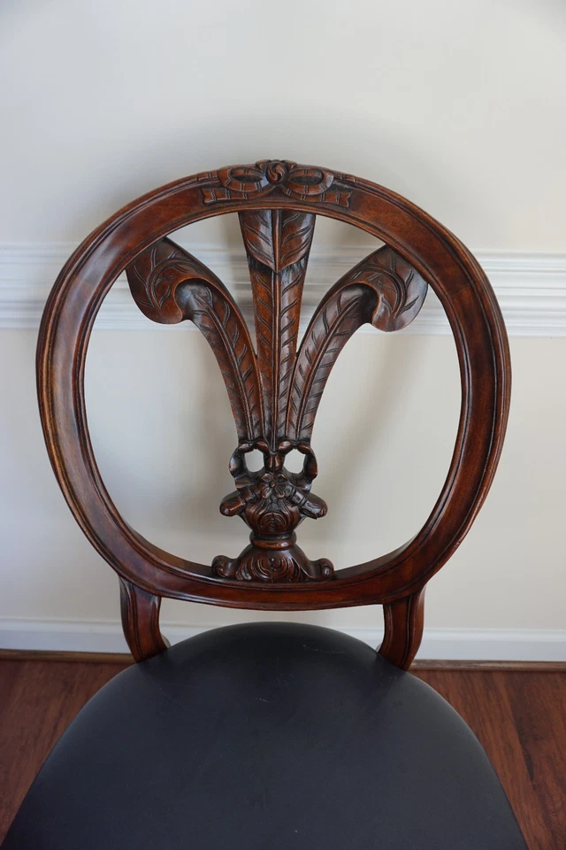 Set of 4 Henredon Plum Back Regency Dining Room Chairs - Image 4 of 4