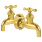 2 Pcs Diy Faucet Kit Creative Flowing Water Ornament For Yard And Garden Decor