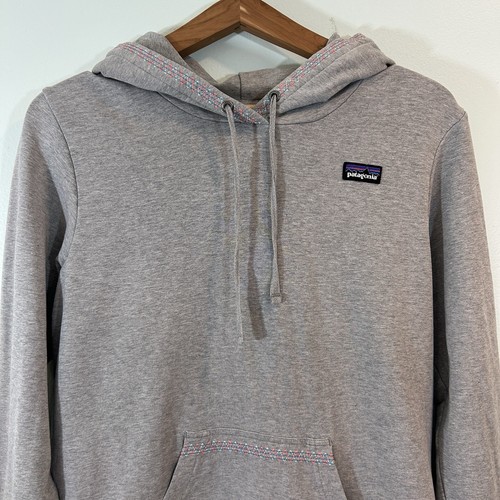 Patagonia Women’s Southwest Embroidered Hoodie Grey Pocket Long Sleeves Medium - 第 11/11 張圖片