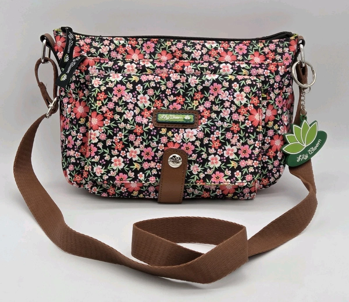 Sac bandoulière LILY Mini Diamond Crocodile Couleurs Prune (DCr) int