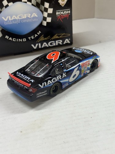 1:24 2002 MARK MARTIN #6 Viagra Limited Edition To 6504 Autographed New Rare - Picture 5 of 14