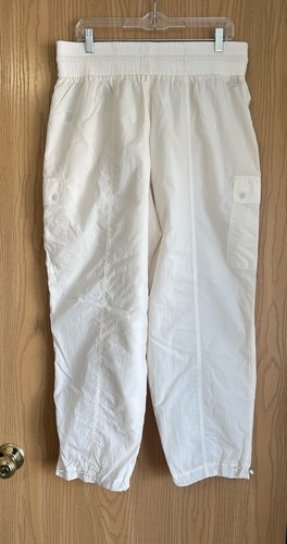 Athleta x Alicia Keys | Women’s 14 | High Waist Nylon Utility Pant White | NWT - Picture 2 of 9