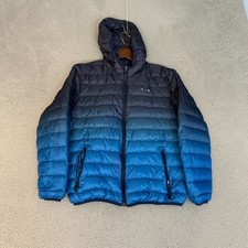 Eddie Bauer Jacket Boys Size L 14/16 Blue Down Fill Full Zip READ