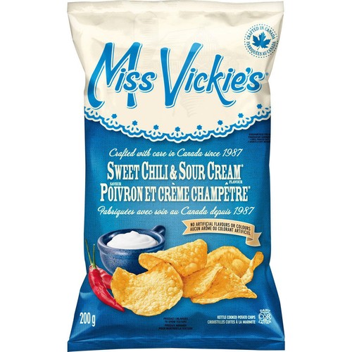 Hervidor de agua Miss Vickies cocido dulce chile y crema agria papas fritas, 200 g/7,1 oz - Imagen 2 de 5