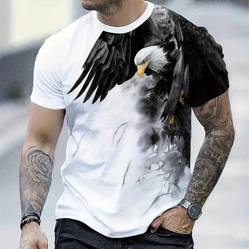 Camiseta Elegante Con Estampado De Letras Para Hombre Camisa Moda Vintagecasual - Bild 8 von 13