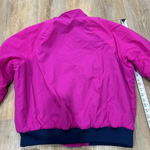 Vintage HBO Jacket 90s Windbreaker Pink Colorblock - Large Made US - Picture 13 of 18