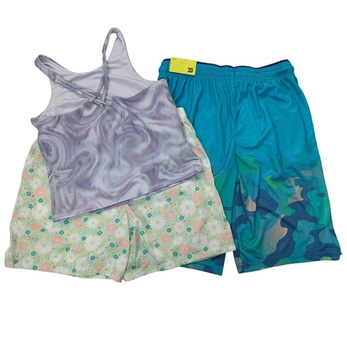 Lot of 3 New All in Motion Cat & Jack Girls XL Tank Top Lounge Athletic Shorts - Picture 2 of 3