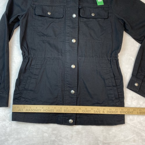 Gap True Black Core Utility Jacke Damen XS Reißverschlüsse & Druckknöpfe mit 4 Taschen Neu mit Etikett - Bild 6 von 20