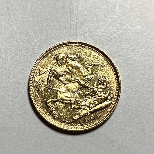 1900-S Gold Full Sovereign Queen Victoria Old Veil Head Coin Sydney Australia - Picture 3 of 11