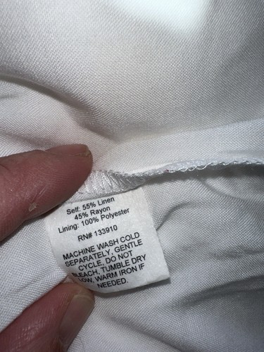 BNWT Show Me Your MUMU White Linen Blend Skort XL - Picture 5 of 6