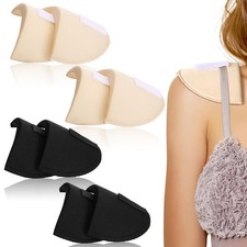 4 Pairs Set-in Shoulder Pads Thickening Breathable Sponge Pads for Women Men ...