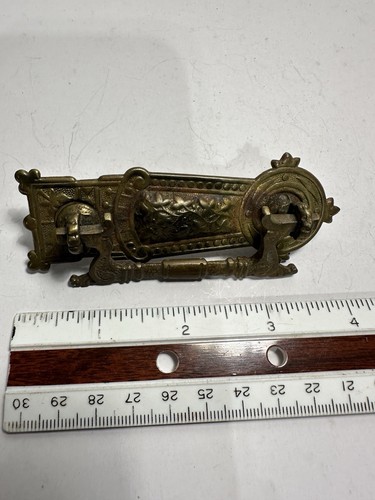 Vintage Brass Backing Metal Handle Drawer Pull Furniture Dresser Cabinet E17 - Picture 2 of 3