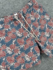 Fair Harbor Men  s Lined Board Shorts Multicolor AO Floral Sz L Drawstring NWOT