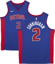Cade Cunningham Pistons Signed Nike Icon Jersey w/Insc - Signed in Black Ink