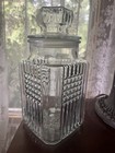 Vintage 1991 Koeze's Clear Glass Jar Apothecary Kitchen Canister w/ Lid 10 inch