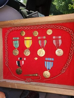 Group Of WWll Medals In A Case