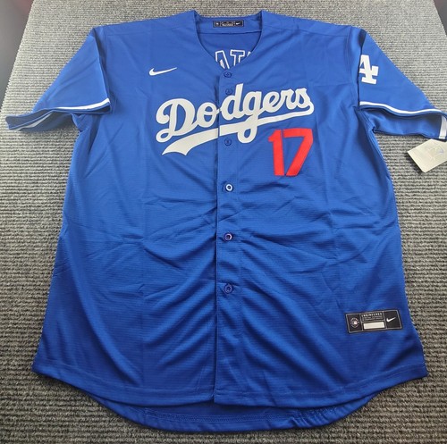 NWT Shohei Ohtani Men's 2XL XXL#17 Blue Los Angeles Dodgers Jersey NWT