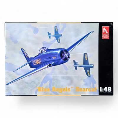 #ad 1998 Hobbycraft quot;Blue Angelsquot; Grumman F8F Bearcat 1:48 Scale Kit #HC 1440 *New $24.76