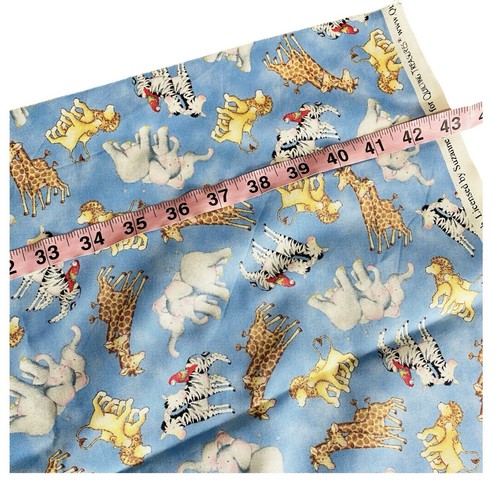 LAST CHANCE! 2 YARDS Suzanne Cruise Quilting Treasures Baby Animals Fabric - Picture 4 of 5