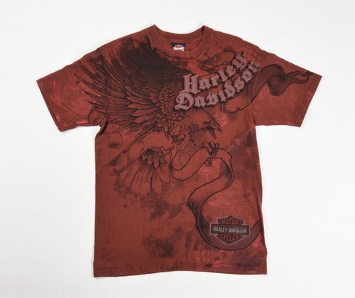 Camiseta para hombre Harley Davidson NYC Y2K Grunge Biker Big Eagle 2009 talla L - Imagen 1 de 9