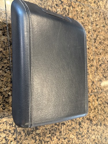 2002-05 MERCEDES-BENZ W163 ML Center Console Storage Armrest Black Leather - Picture 7 of 21