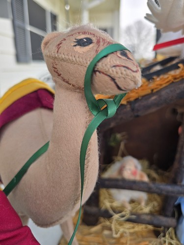 Annalee Nativity Set Jesus Mary Joseph Three Wise Men Shepherd Camel Vintage 90s - Picture 5 of 21