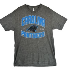 VTG Carolina Panthers Shirt Mens Large Gray NFL Football Shirt Tee Graphic 1995