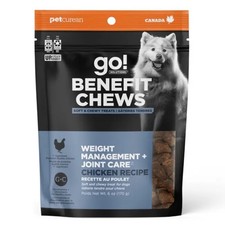 Petcurean Go Benefit Chews Weight Management Joint Care Chicken Recipe