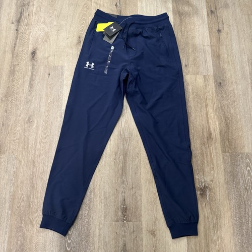 Under Armour UA Storm Joggers HeatGear Fitted Pants Men’s Small Navy NWT - Picture 1 of 8