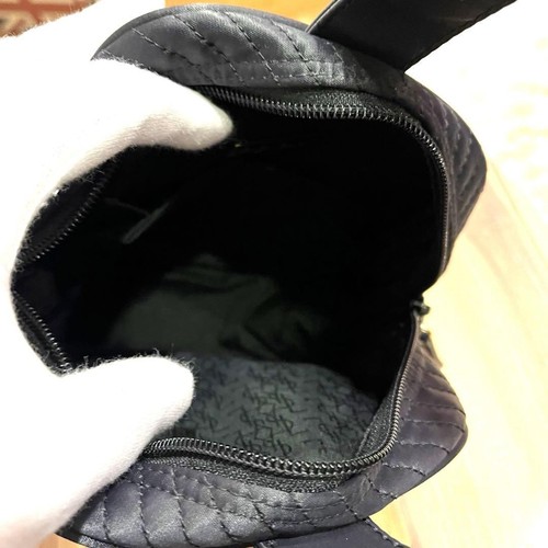 Yves Saint Laurent Schultertasche Cassandra Logo Schwarz Nylon Gebraucht Selten - Bild 10 von 10