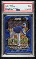 2022 Panini Prizm Tier II Blue Mojo Prizm /199 Cory Abbott #181 PSA 9 MINT
