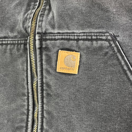 Carhartt V26 Black Sherpa Lined Dick Canvas Arbeitsweste Herren Gr. XL Arbeit Outdoor - Bild 7 von 11