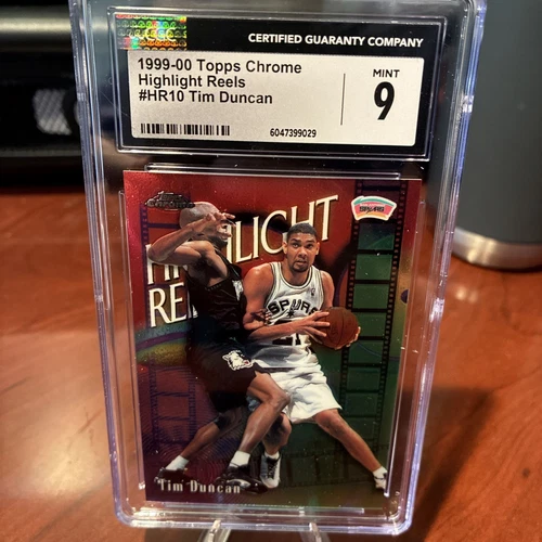 1999-00 Topps Chrome  Highlight Reels - Tim Duncan #HR10 CGC 9