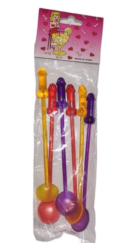 13 x Willy Cocktail Stirrers 6pc Stag Hen Celebrate Party Wholesale Joblot - Foto 2 di 2